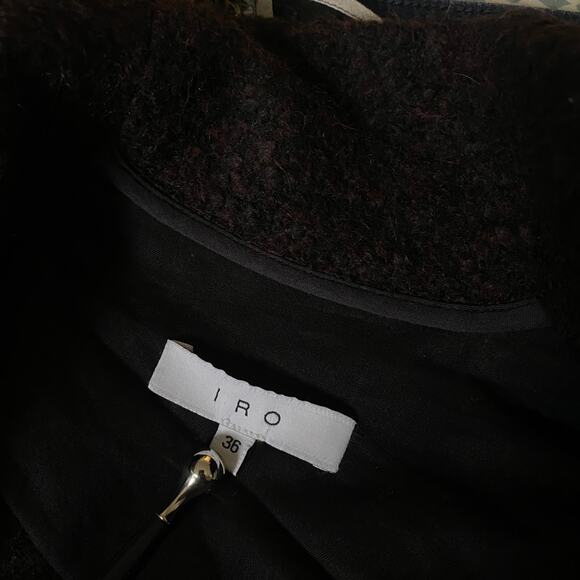 IRO Rafa Oversized Burgundy Coat Size 4 - Picture 10 of 14